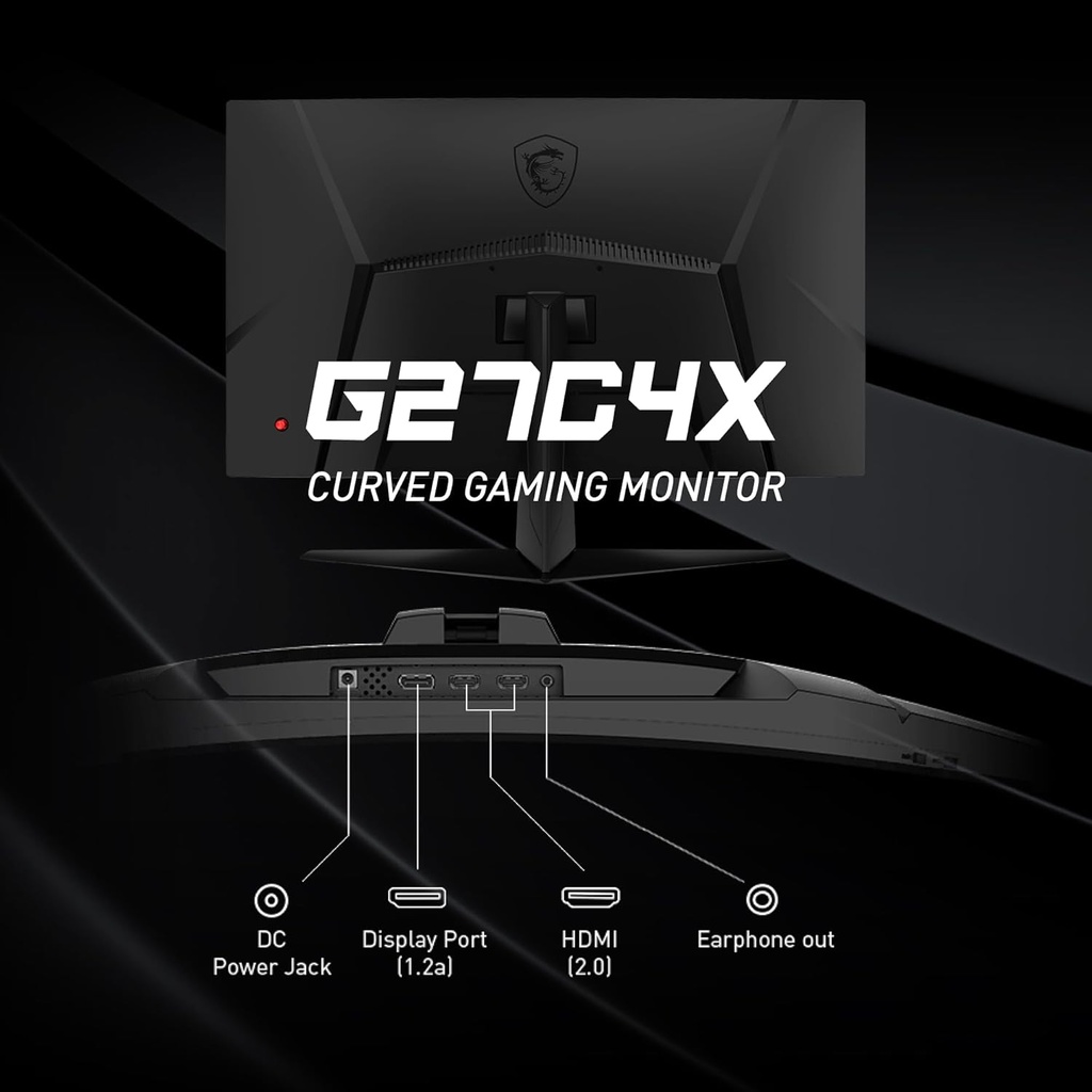 Monitor Curvo MSI G27C4X - 27" Full HD - 250 Hz - HDR Ready