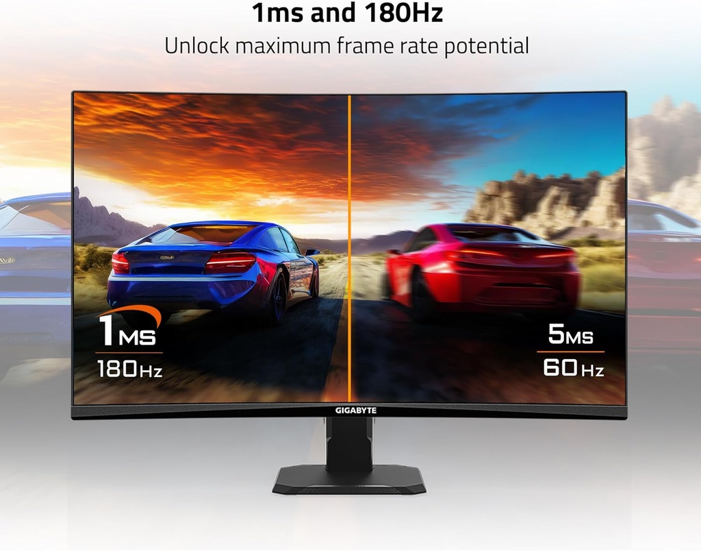 Monitor Gamer GIGABYTE GS27FC - 27" Full HD VA - 180Hz 1ms - HDR Ready