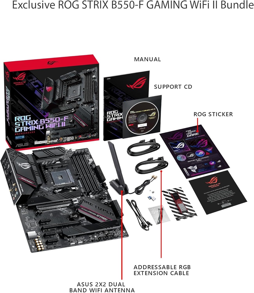 PLACA MADRE ASUS ROG STRIX B550-F GAMING WIFI II - AM4 AMD