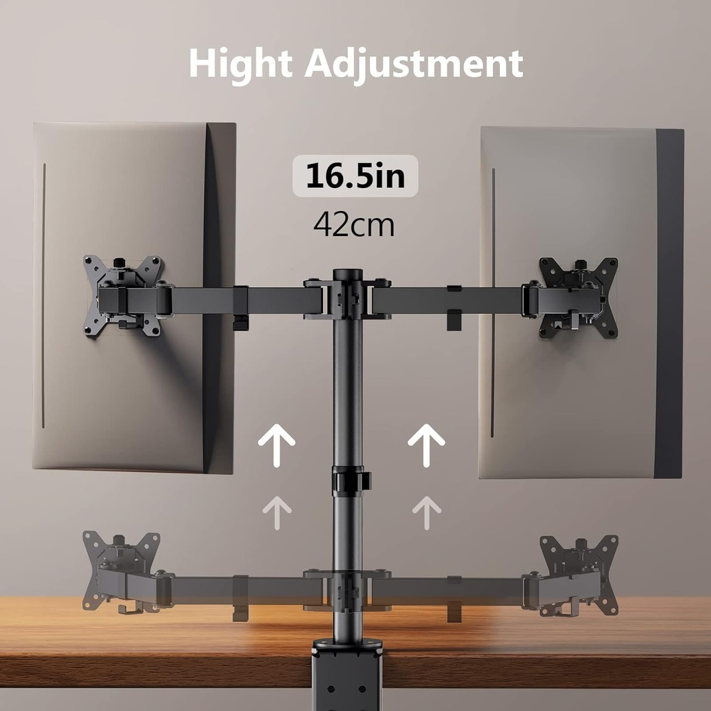 Soporte de escritorio para monitor doble ErGear