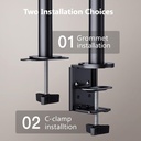 Soporte de escritorio para monitor doble ErGear