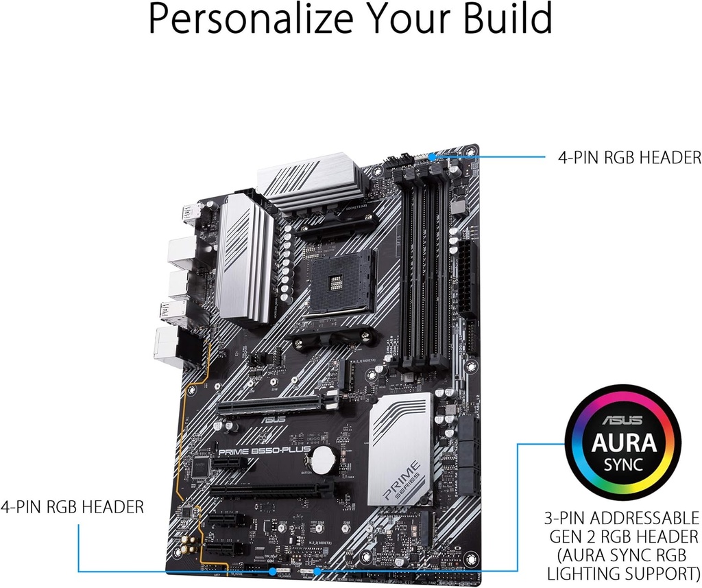 Tarjeta Madre ASUS PRIME B550-PLUS AM4 AMD B550