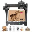 Acmer S1 Máquina de Grabado y Corte Láser, 6W (6000mW) para Madera, Acrílico, Cuero, Plástico - Área de Grabado Compacta de 130x130mm, Proyectos de Artesanía y Arte DIY, Diseño de Marco de Grabado 