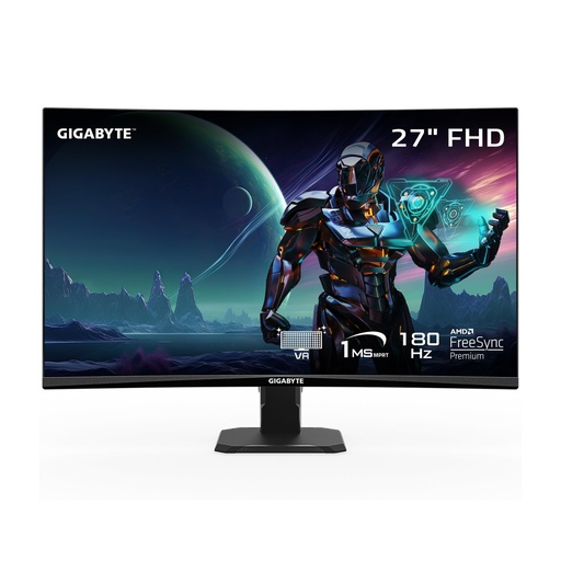 [MNT-00006588] Monitor Gamer GIGABYTE GS27FC - 27" Full HD VA - 180Hz 1ms - HDR Ready