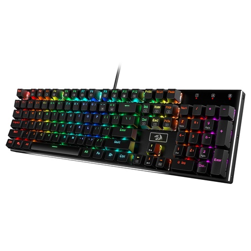 [TCL-00009076] Teclado Redragon Mecanico Devarajas K556 - RGB LED, base de aluminio, 104 teclas estándar